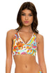Luli Fama Summer Love Cross Back Bustier Top